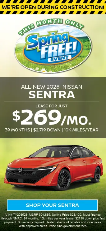 2026 Nissan Sentra Spring Free Event